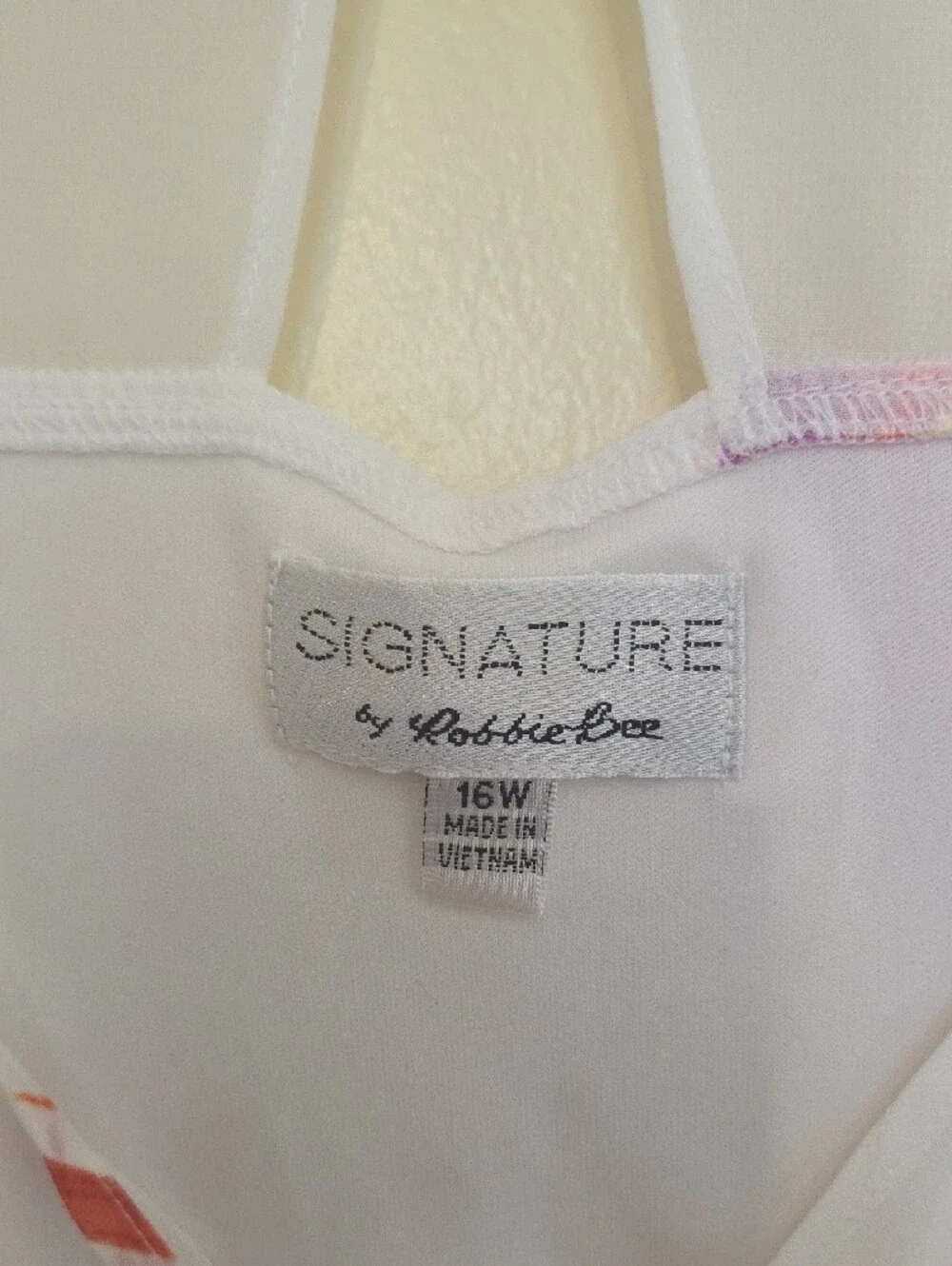 Signature by Robbie Bee White Multi Asymmetrical Sheer Floral Dress